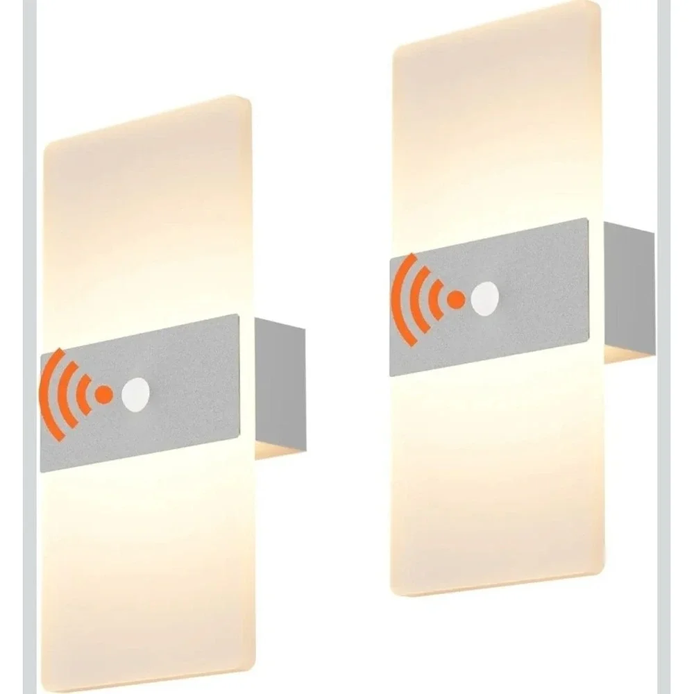 2 Pack Motion Sensor Wall Lights - Wall Sconce